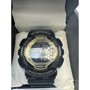 Casio Men's G-Shock Digital Black Resin Quartz Watch - GD-100GB-1DR